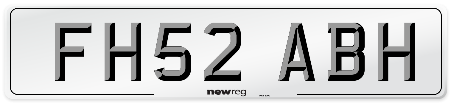 FH52 ABH Number Plate from New Reg